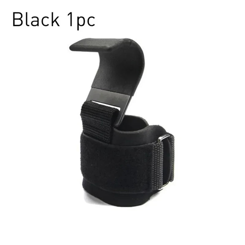 Weight Lifting Hook Fitness Gloves Hand-Bar Wrist Straps Heavy Duty Pull-ups Power Lifting Bodybuilding Deadlifts Training Grips